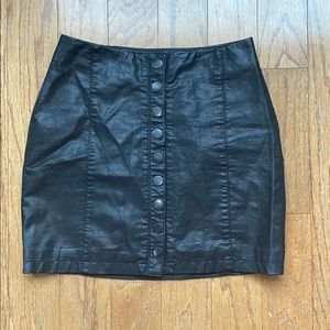 FP Edgy Vegan leather skirt
